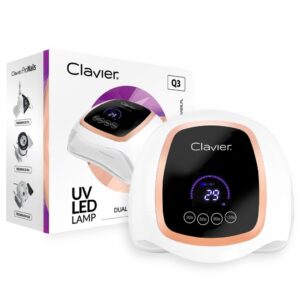 CLAVIER Lampa do paznokci UV/LED Q3 168W – hybryda, żel, manicure i pedicure