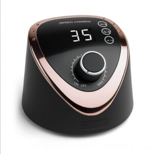 CLAVIER Profesjonalna frezarka do paznokci FX 830 65W 35 000 RPM – manicure i pedicure, czarna — zdjęcie 4