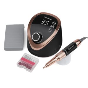 CLAVIER Profesjonalna frezarka do paznokci FX 830 65W 35 000 RPM – manicure i pedicure, czarna — zdjęcie 1