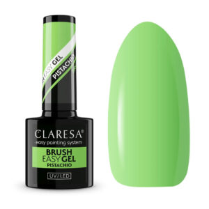 Claresa Brush Easy Gel PISTACHIO 5g – Elastyczny Żel, Delikatny Odcień Pistacji