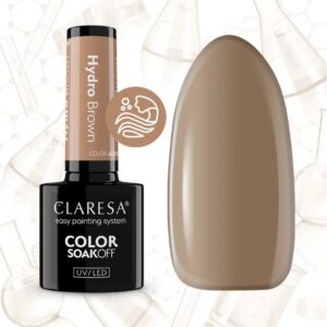 Claresa Hydro Brown 5 g – szklany brązowy lakier hybrydowy z efektem glass