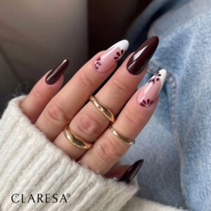 Claresa Lakier Hybrydowy Autumn Crush 1 5g – mleczny beż z perłowym połyskiem — zdjęcie 3
