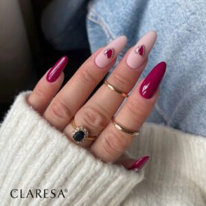 Claresa Lakier Hybrydowy Autumn Crush 5 5g – malinowo-fuksjowy róż — zdjęcie 3