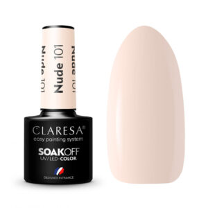 Claresa Lakier hybrydowy Nude 101 – perłowy róż 5 g