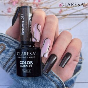 Claresa Lakier hybrydowy BROWN 317 -5g — zdjęcie 1