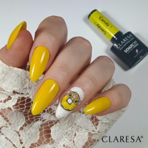 Claresa Lakier hybrydowy do paznokci CANDY 1 odcień żółtego 5g — zdjęcie 3
