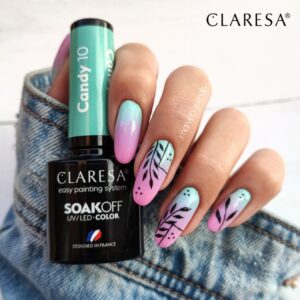 Claresa lakier hybrydowy do paznokci Candy 9 – fioletowy 5 g — zdjęcie 4