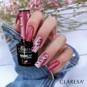 Claresa Lakier hybrydowy Dusty Rose 5 - 5g — zdjęcie 4