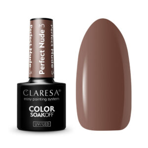 Claresa Lakier hybrydowy Perfect Nude 3 – czekoladowy brąz 5 g