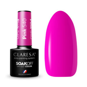 Claresa Lakier hybrydowy Pink 540 – rubinowa czerwień 5 g