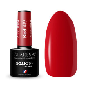 Claresa lakier hybrydowy Red 419 – intensywna czerwień 5 g