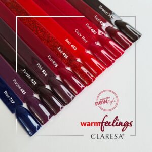 Claresa Lakier hybrydowy RED 435 -5g — zdjęcie 3
