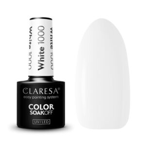 Claresa Lakier Hybrydowy White 1000 5g – klasyczna biel do stylizacji