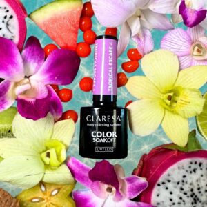 Claresa Lakier hybrydowy do paznokci Tropical Escape 4 5g fioletowy — zdjęcie 3