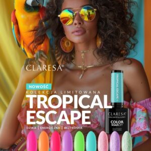 Claresa Lakier hybrydowy do paznokci Tropical Escape 4 5g fioletowy — zdjęcie 4