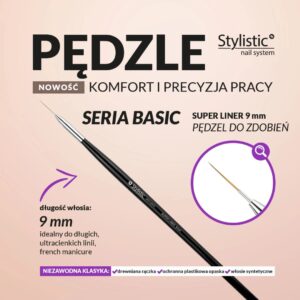 Claresa Pędzel Super Liner 9 mm — zdjęcie 1