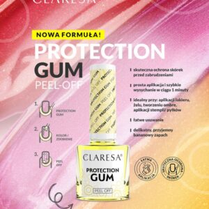 Claresa Guma ochronna do skórek Protection Gum Peel-Off 5ml — zdjęcie 4