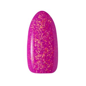 Claresa Rainbow Jello Base Pink 5g ciemno malinowy róż z kawałeczkami folii — zdjęcie 2