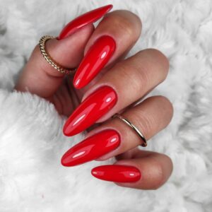Claresa Red 406 5 g – ognisty, strażacki czerwony lakier hybrydowy — zdjęcie 5