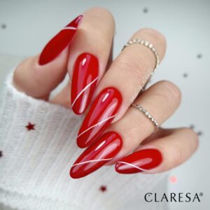 Claresa Red 418 5 g – klasyczna, głęboka czerwień lakier hybrydowy — zdjęcie 1