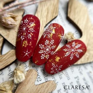 Claresa Red 427 5 g – malinowa czerwień lakier hybrydowy — zdjęcie 4