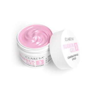 Claresa Rubber Gel 3 chłodny róż 45g – gęsty żel budujący do paznokci