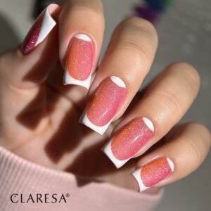 Claresa Starlight 15 – lakier hybrydowy pomarańczowy z efektem flash 5g — zdjęcie 1