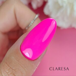 Claresa lakier hybrydowy do paznokci Fluo 5 – intensywny róż 5 g — zdjęcie 1