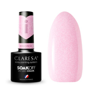 Claresa lakier hybrydowy do paznokci różowy Kiss Me! 2 – 5 g