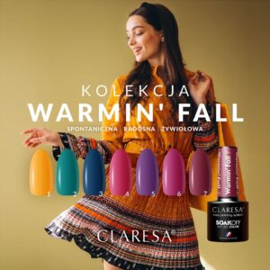 Claresa lakier hybrydowy WARMIN’ FALL 6 -5g — zdjęcie 3