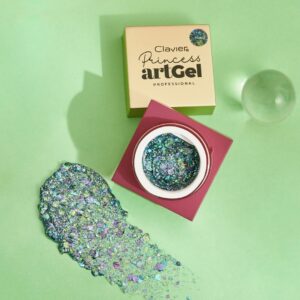Clavier Art Gel Princess Fiona Manicure – żel do zdobień z cekinami — zdjęcie 1