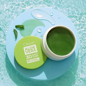 Clavier Hydrożelowe Płatki Pod Oczy Aloe Vera 60 szt – Intensywne Nawilżenie i Regeneracja — zdjęcie 1