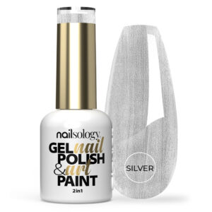 Clavier Lakier Hybrydowy 2w1 Nailsology Silver Sheen 8ml – Manicure & Zdobienia