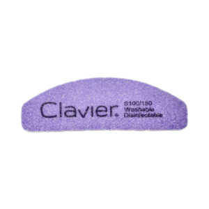 Clavier Mini Buffer do Paznokci, Łódka - gradacja 100/180 - fiolet - 1szt.