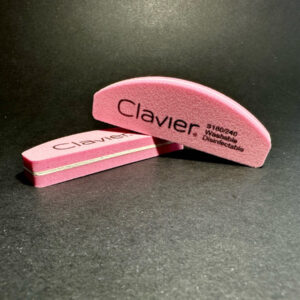 Clavier Mini Buffer do Paznokci, Łódka - gradacja 180/240 - Róż - 1 szt.