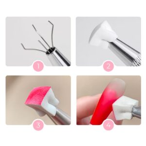 Clavier Nailsology Blendie Bestie Set 100 szt.-zestaw do ombre pen+gąbeczki — zdjęcie 3