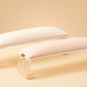 Clavier podpórka pod dłonie do manicure super soft – jasny róż-złota — zdjęcie 4