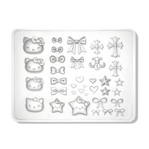 Clavier formy 3D do zdobień paznokci Nail Art Forms nr 04 Hello Kitty — zdjęcie 1