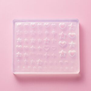 Clavier formy silikonowe 3D do zdobień paznokci Nail Art Forms nr 05 gwiazdy i serca — zdjęcie 2
