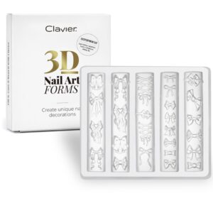 Clavier formy silikonowe 3D do zdobień paznokci kokardki nr 10 kokradki