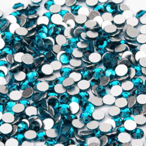 Cyrkonie do paznokci szklane SS10 Blue zircon 1440 szt. paczka — zdjęcie 1