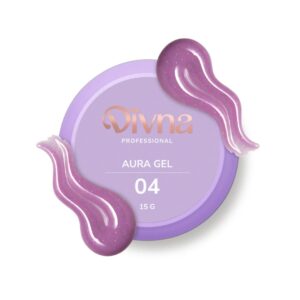 DIVNA Aura Gel 04 – ciemno różowy żel budujący do paznokci średniogęsty, 15 g