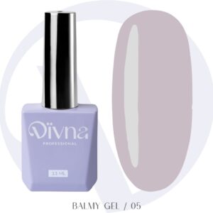 DIVNA Balmy Gel 05 13 ml – Mleczno różowy Żel o Konsystencji Bazy do Wzmocnienia Paznokci