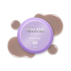 DIVNA Balmy Gel 09 Konsystencja Bazy 30 ml -Beżowy Żel do Wzmacniania Paznokci
