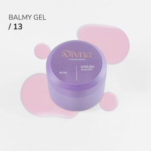 DIVNA Balmy Gel 13, 30 ml - Jasno Różowy Żel o Konsystencji bazy kauczukowej, Średnia Gęstość