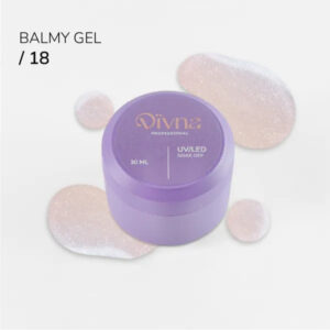 DIVNA Balmy Gel 18 jasno beżowy żel z drobinkami o Konsystencji Bazy 30 ml