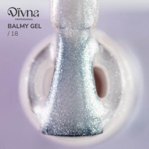 DIVNA Balmy Gel 18 jasno różowy żel z drobinkami o konsystencji bazy 13 ml — zdjęcie 1