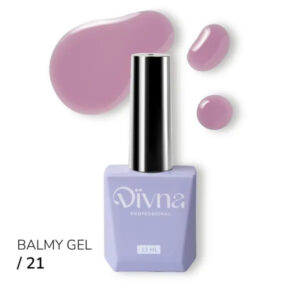 DIVNA Balmy Gel 21 13 ml – Różowy Żel o Konsystencji Bazy do Wzmocnienia Paznokci