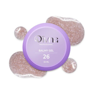 DIVNA Balmy Gel 26 beżowy żel o konsystencji bazy 15 ml żel w słoiczku z drobinkami