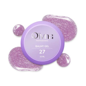 DIVNA Balmy Gel 27 o konsystencji bazy 15 ml fioletowy żel w słoiczku z drobinkami